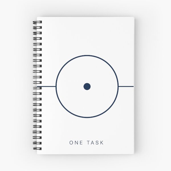 Item preview, One task — minimalist focus icon for productivity print designed and sold by BalancedCoNL.