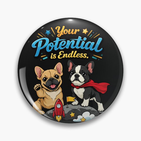 Item preview, French Bulldog Your Potential is Endless Rocket designed and sold by Tsugraf Designs.