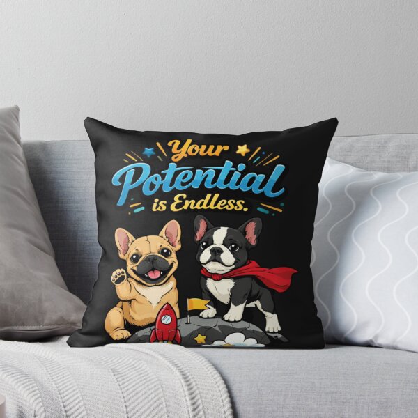 Item preview, French Bulldog Your Potential is Endless Rocket designed and sold by Tsugraf Designs.