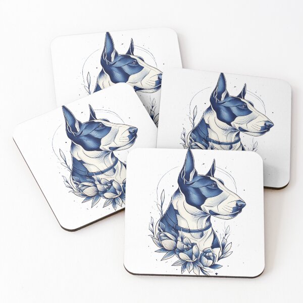 Item preview, Bull terrier tattoo design designed and sold by MendaciousMina.