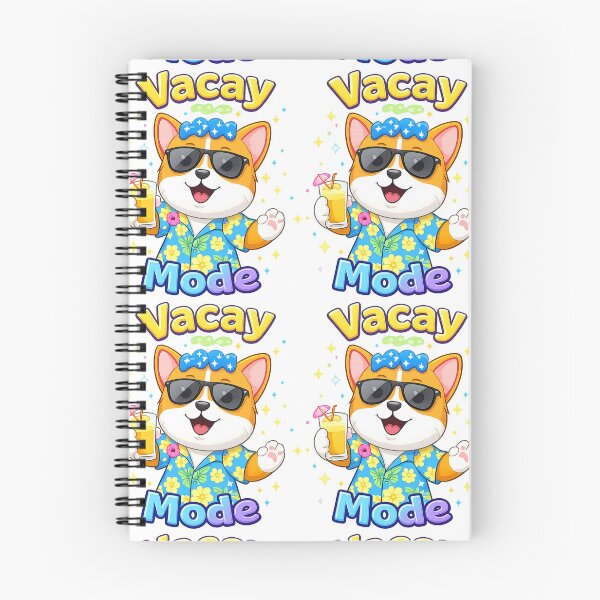 Item preview, Vacay Mode Dog Shirt – Cute Kawaii Summer Corgi Vacation Design designed and sold by Clothes With Smiling Animals Walt Gral.