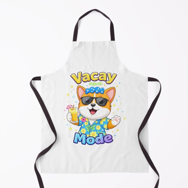 Item preview, Vacay Mode Dog Shirt – Cute Kawaii Summer Corgi Vacation Design designed and sold by Clothes With Smiling Animals Walt Gral.