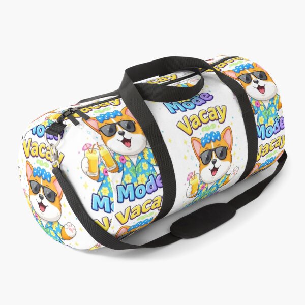 Item preview, Vacay Mode Dog Shirt – Cute Kawaii Summer Corgi Vacation Design designed and sold by Clothes With Smiling Animals Walt Gral.