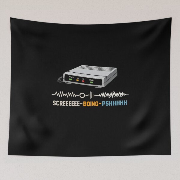 Item preview, Dial Up Modem Handshake Sound 90s Internet Nostalgia Retro Tech Hardware  designed and sold by The Junto Shop.