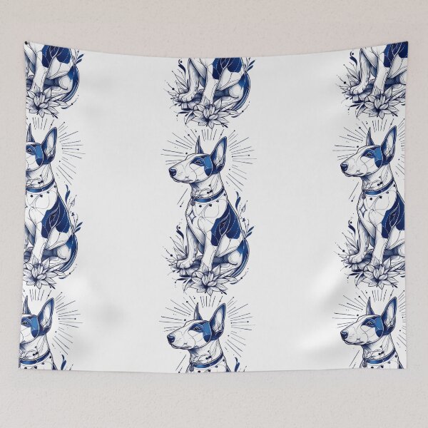 Item preview, Bull terrier tattoo design designed and sold by MendaciousMina.