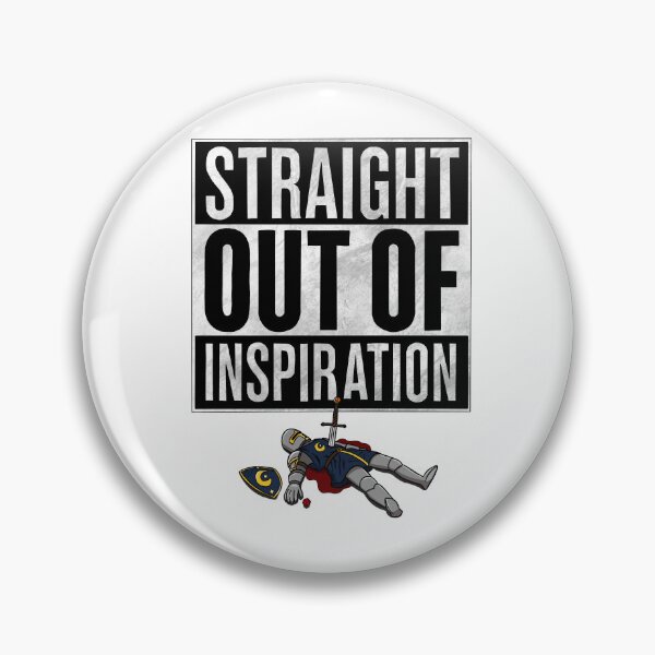 Item preview, Straight Out of Inspiration Funny DnD | Fallen Knight Meme | Dungeons and Dragons Humor designed and sold by Apeel2me.