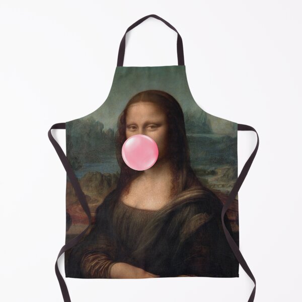 Item preview, Mona Lisa Blowing Pink Bubblegum designed and sold by PopfoxStudio.