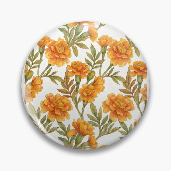 Item preview, Marigold Botanical October Birth Flower designed and sold by TerryCoreCraft.