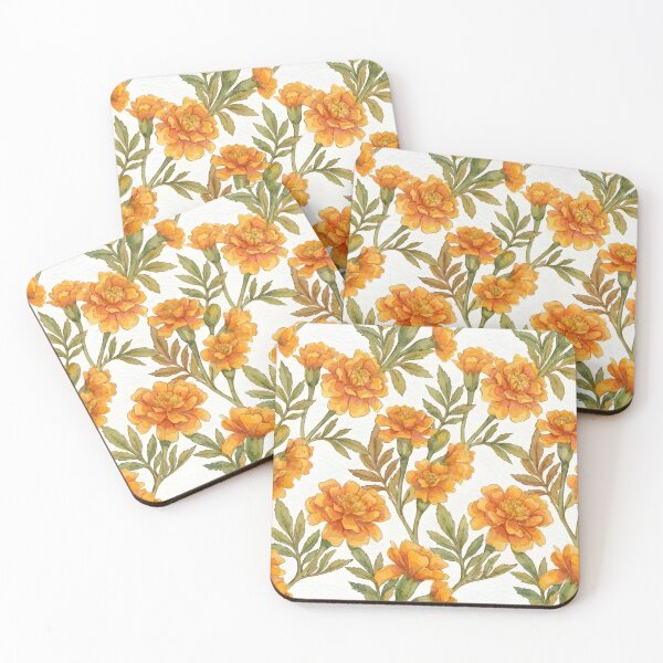 Item preview, Marigold Botanical October Birth Flower designed and sold by TerryCoreCraft.