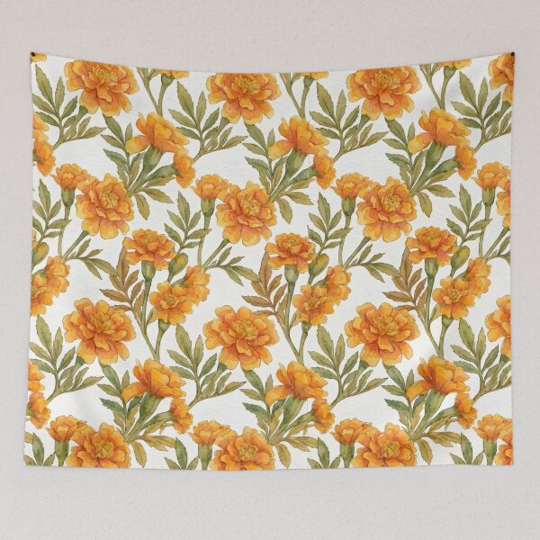 Item preview, Marigold Botanical October Birth Flower designed and sold by TerryCoreCraft.