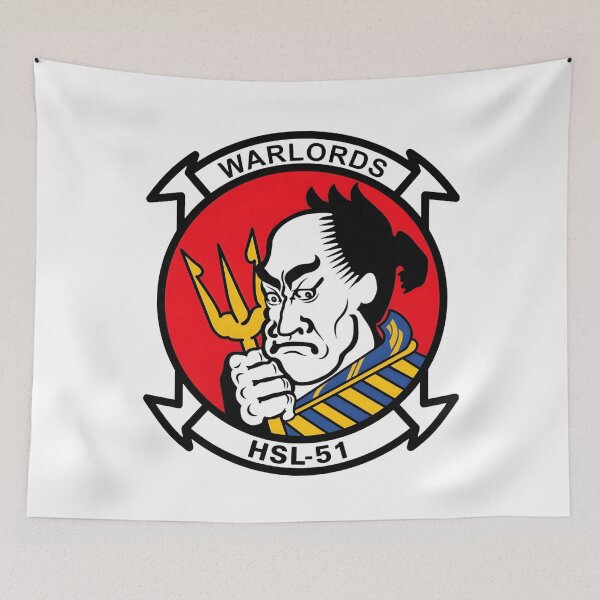 Item preview, Official Heritage Insignia of Helicopter Anti-Submarine Squadron Light Fifty-One (HSL-51) "Warlords" designed and sold by CharlieDesings.
