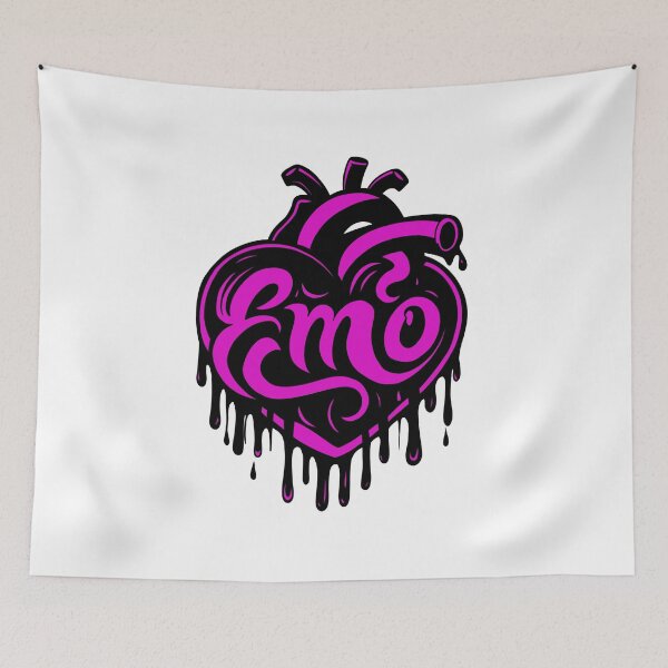 Item preview, Emo Heart designed and sold by Lovesick Lobotomy.