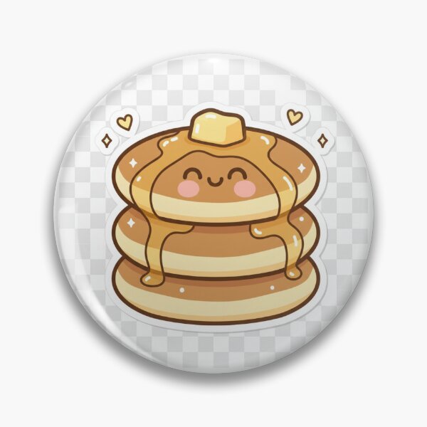 Item preview, Cute Kawaii Pancakes – Adorable Breakfast Stack Sticker designed and sold by mayatA-rt.