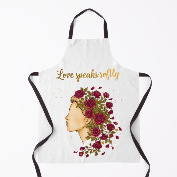 Item preview, Love Speaks Softly Feminine Profile Burgundy Roses Line Art Self Love Gift designed and sold by Good Vibes .