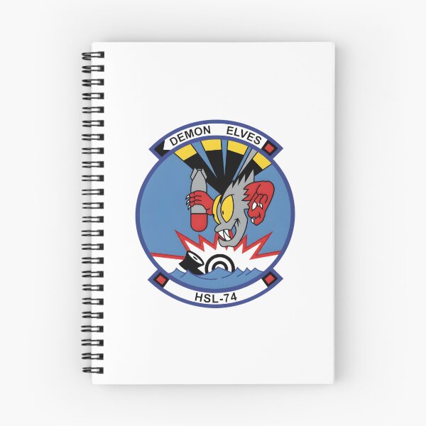 Item preview, Official Heritage Insignia of Helicopter Anti-Submarine Squadron Light Seventy-Four (HSL-74) "Demon Elves" designed and sold by CharlieDesings.