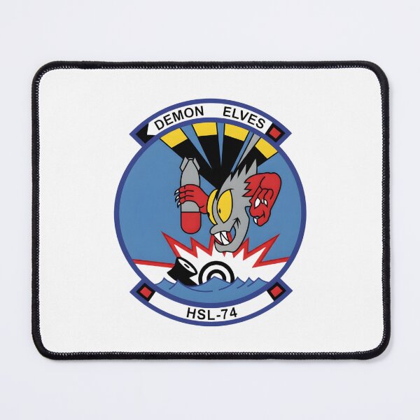 Item preview, Official Heritage Insignia of Helicopter Anti-Submarine Squadron Light Seventy-Four (HSL-74) "Demon Elves" designed and sold by CharlieDesings.