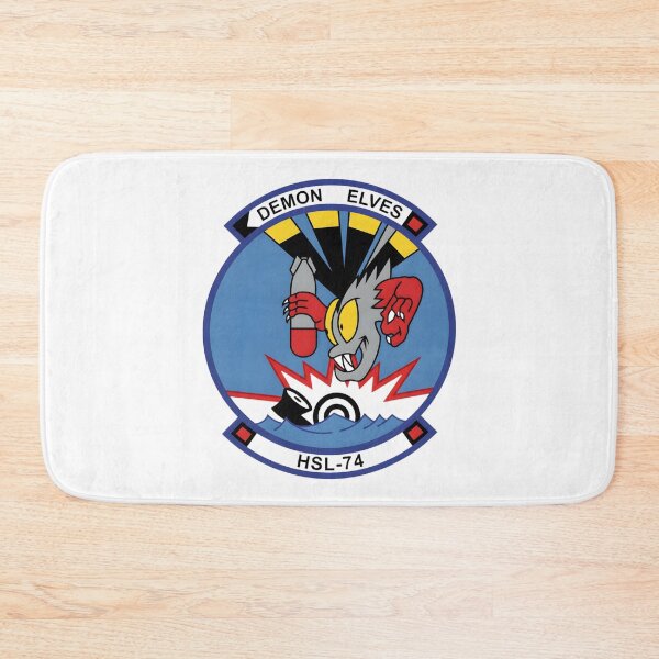 Item preview, Official Heritage Insignia of Helicopter Anti-Submarine Squadron Light Seventy-Four (HSL-74) "Demon Elves" designed and sold by CharlieDesings.