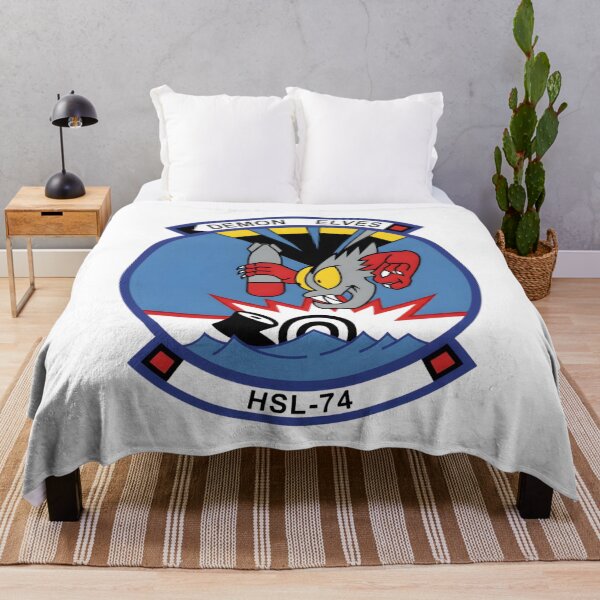 Item preview, Official Heritage Insignia of Helicopter Anti-Submarine Squadron Light Seventy-Four (HSL-74) "Demon Elves" designed and sold by CharlieDesings.