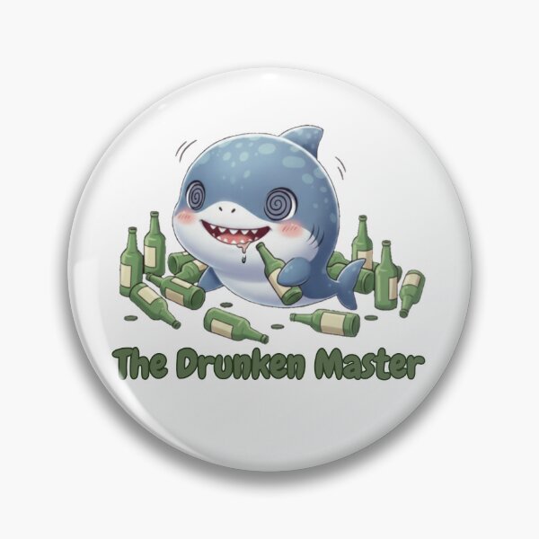 Item preview, The Drunken Master Shark designed and sold by Nature's Chibis.