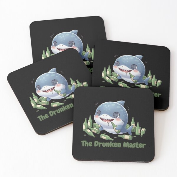 Item preview, The Drunken Master Shark designed and sold by Nature's Chibis.