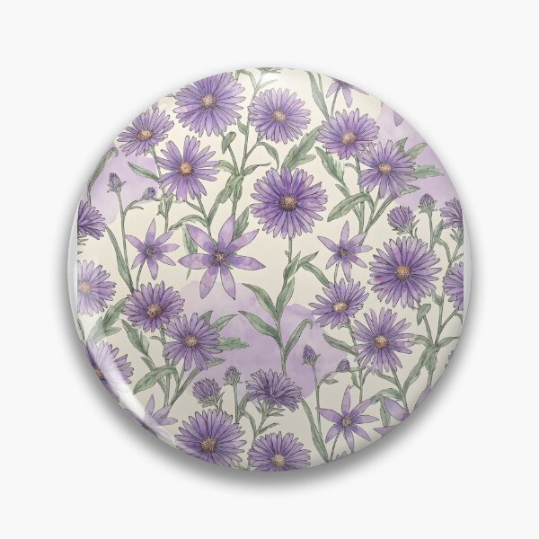 Item preview, Aster Botanical September Birth Flower designed and sold by TerryCoreCraft.