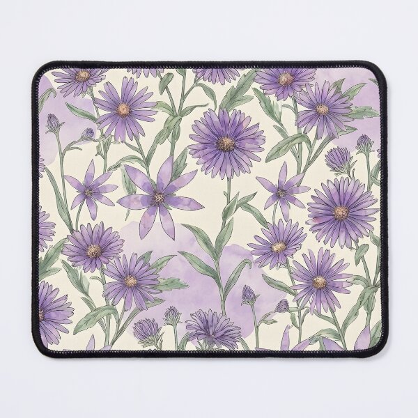 Item preview, Aster Botanical September Birth Flower designed and sold by TerryCoreCraft.