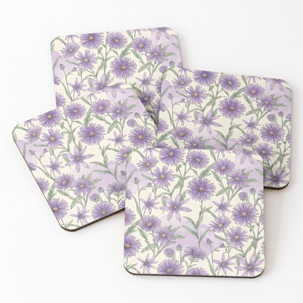 Item preview, Aster Botanical September Birth Flower designed and sold by TerryCoreCraft.