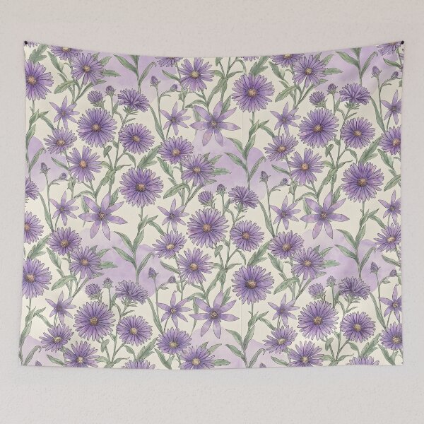 Item preview, Aster Botanical September Birth Flower designed and sold by TerryCoreCraft.