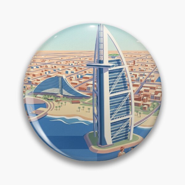 Item preview, Dubai vintage travel memory poster designed and sold by EF-ZEE.