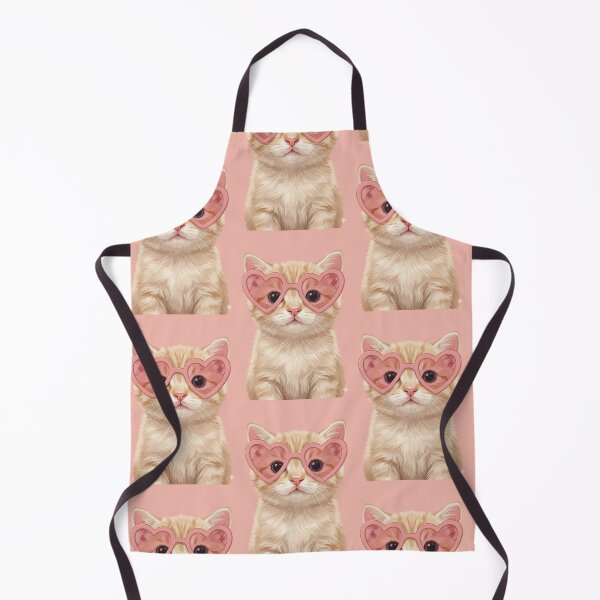 Item preview, Cute cat with heart shape glasses designed and sold by Ranasko.