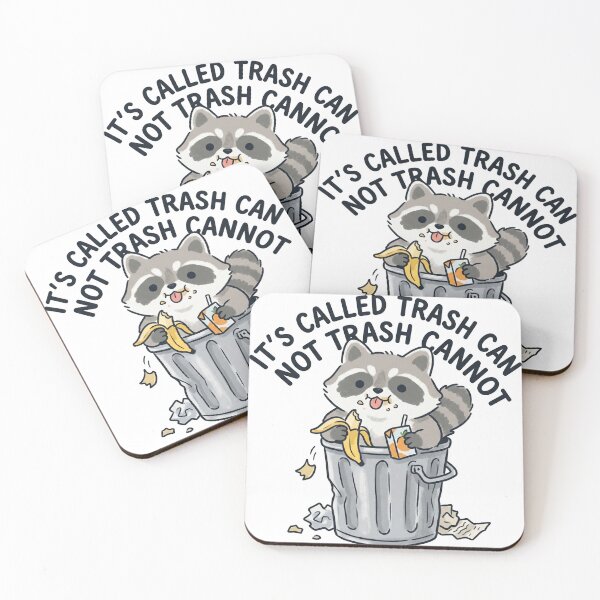 Item preview, Cute Raccoon - It's Called Trash Can not Trash Cannot // Silly Animal Sticker  designed and sold by Astraphyllia.
