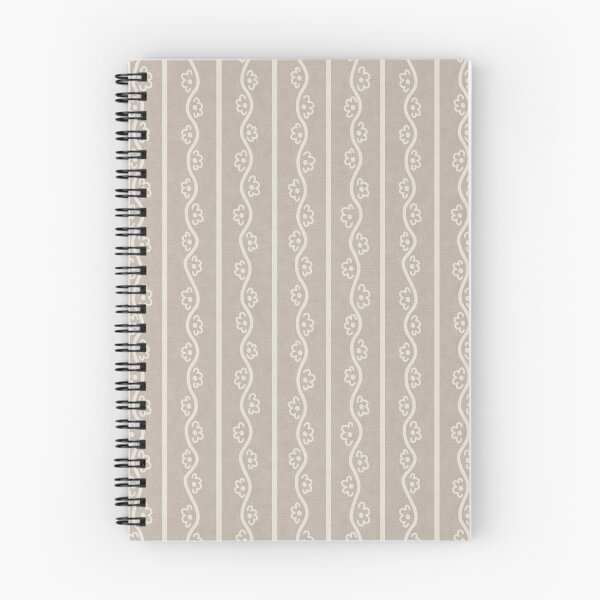 Item preview, Neutral Wavy Floral Stripe Pattern designed and sold by KelseyNY.