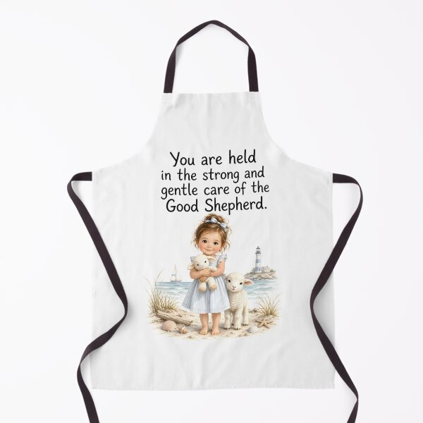 Item preview, Good Shepherd Christian Nursery Girl Lamb Beach Wall Art designed and sold by LoveNurseries.