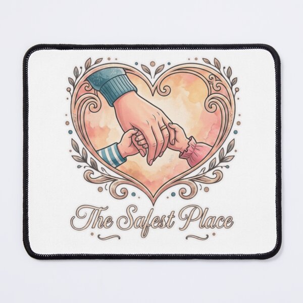 Item preview, The Safest Place – Mother and Child Love Design designed and sold by MerchlyMike.