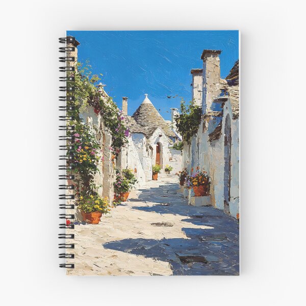 Item preview, Alberobello Trulli Village Sunlit Stone Lanes Puglia Italy designed and sold by daila70.