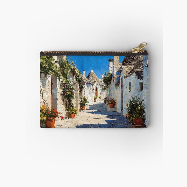 Item preview, Alberobello Trulli Village Sunlit Stone Lanes Puglia Italy designed and sold by daila70.