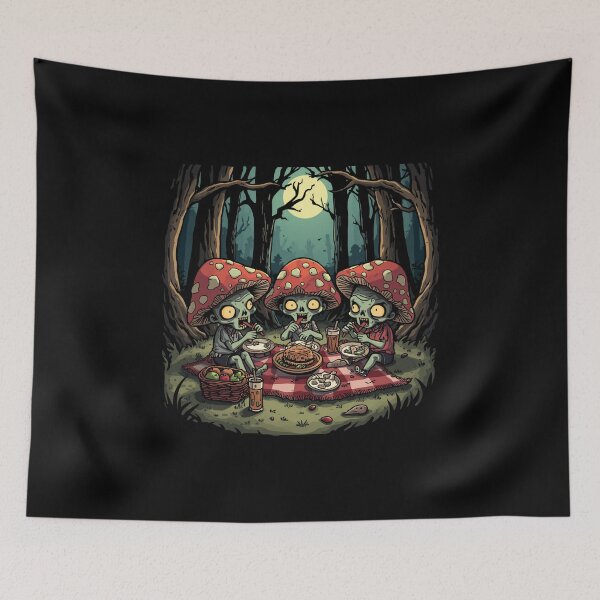 Item preview, Zombie Picnic Mushrooms designed and sold by PatronesKawai.