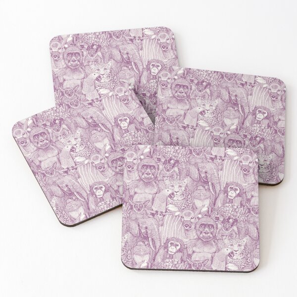 Item preview, just african jungle animals purple half pearl designed and sold by scrummy.