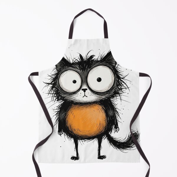 Item preview, Funny Big Eyes Cat Illustration– Cute Goofy Cat Meme Minimalist Design designed and sold by ColorFlick.