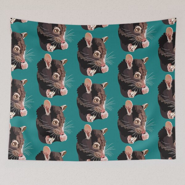 Item preview, Brushtail Possum Australian Wildlife Illustration designed and sold by PrettylittlepastelUk.