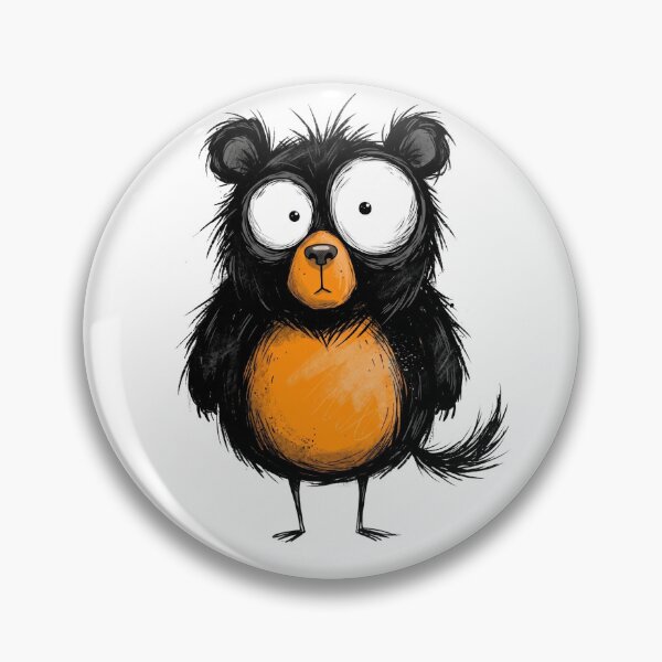 Item preview, Funny Big Eyes Bear Illustration– Cute Goofy Cat Meme Minimalist Design  designed and sold by ColorFlick.