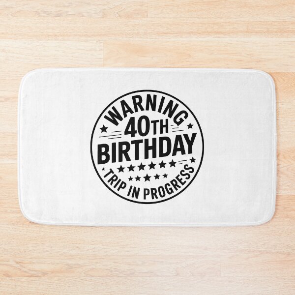 Item preview, Warning: 40th Birthday Sign designed and sold by jkrphoto.