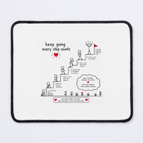 Item preview, keep going every step counts designed and sold by Danioss.
