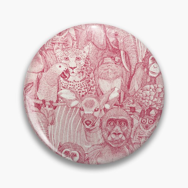 Item preview, just african jungle animals viva magenta half pearl designed and sold by scrummy.