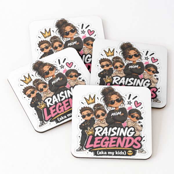 Item preview, Raising Legends (aka my kids) ? – Cool Boss Mom Streetwear Sticker designed and sold by Sidra digital art 8277237.