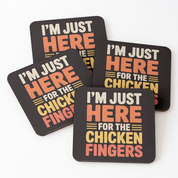 Item preview, I'm Just Here For The Chicken Fingers – Funny Food Snack Lover Fast Food Humor designed and sold by Redgiant87x.