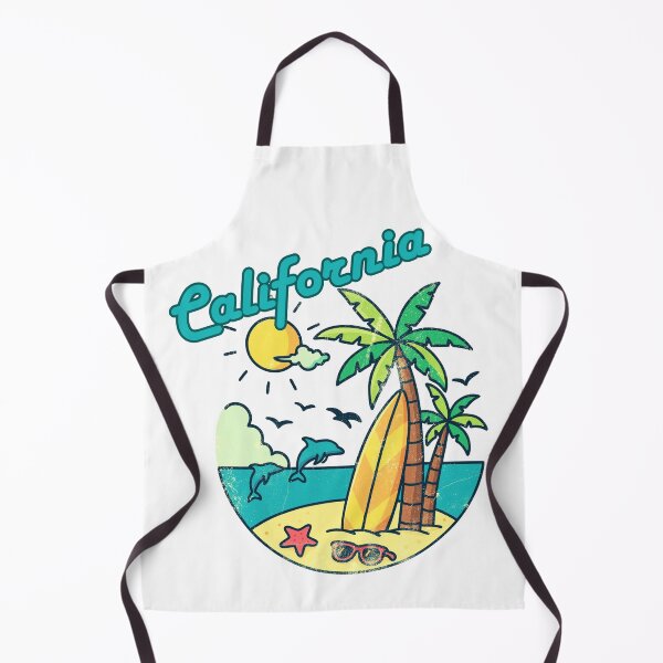 Item preview, California Retro Beach Sticker — Vintage Surf Palm Tree Dolphin Design designed and sold by DonnaRaine.