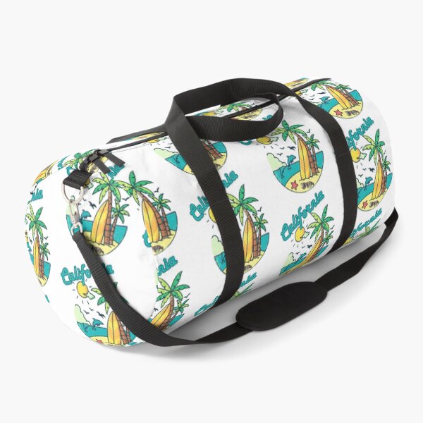 Item preview, California Retro Beach Sticker — Vintage Surf Palm Tree Dolphin Design designed and sold by DonnaRaine.