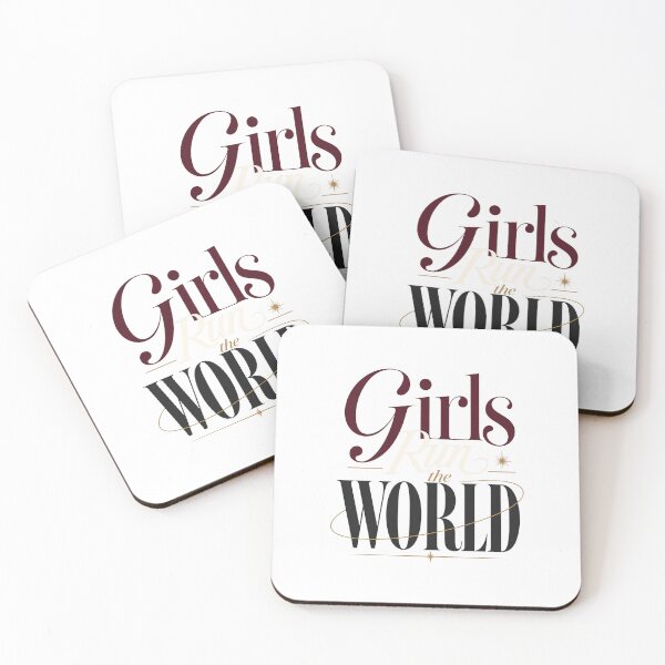 Item preview, Girls Run The World Typography designed and sold by TestedTees.
