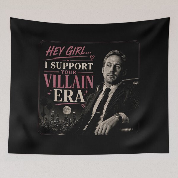 Item preview, Hey Girl... I Support Your Villain Era - Ryan Gosling designed and sold by hesjustken.